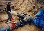 Bild 1: Abwasserdruckleitung HGW